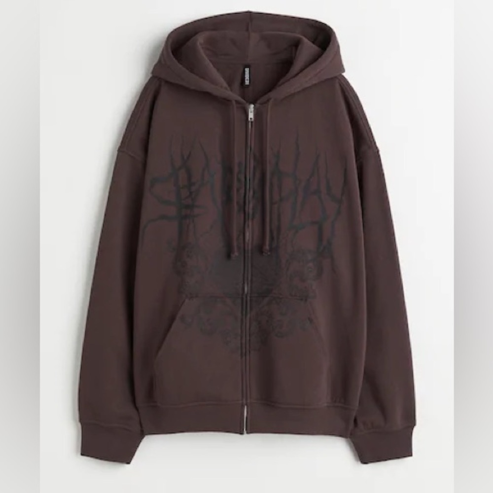 H&M  Oversized Zip Up Hoodie